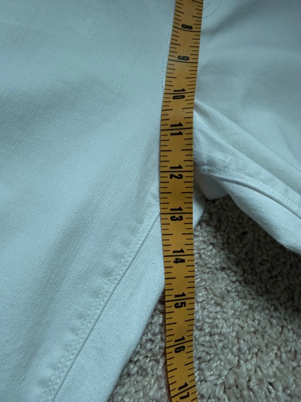 SPANX White Flared Jeans with Subtle Raw Hem - Picture 4 of 5